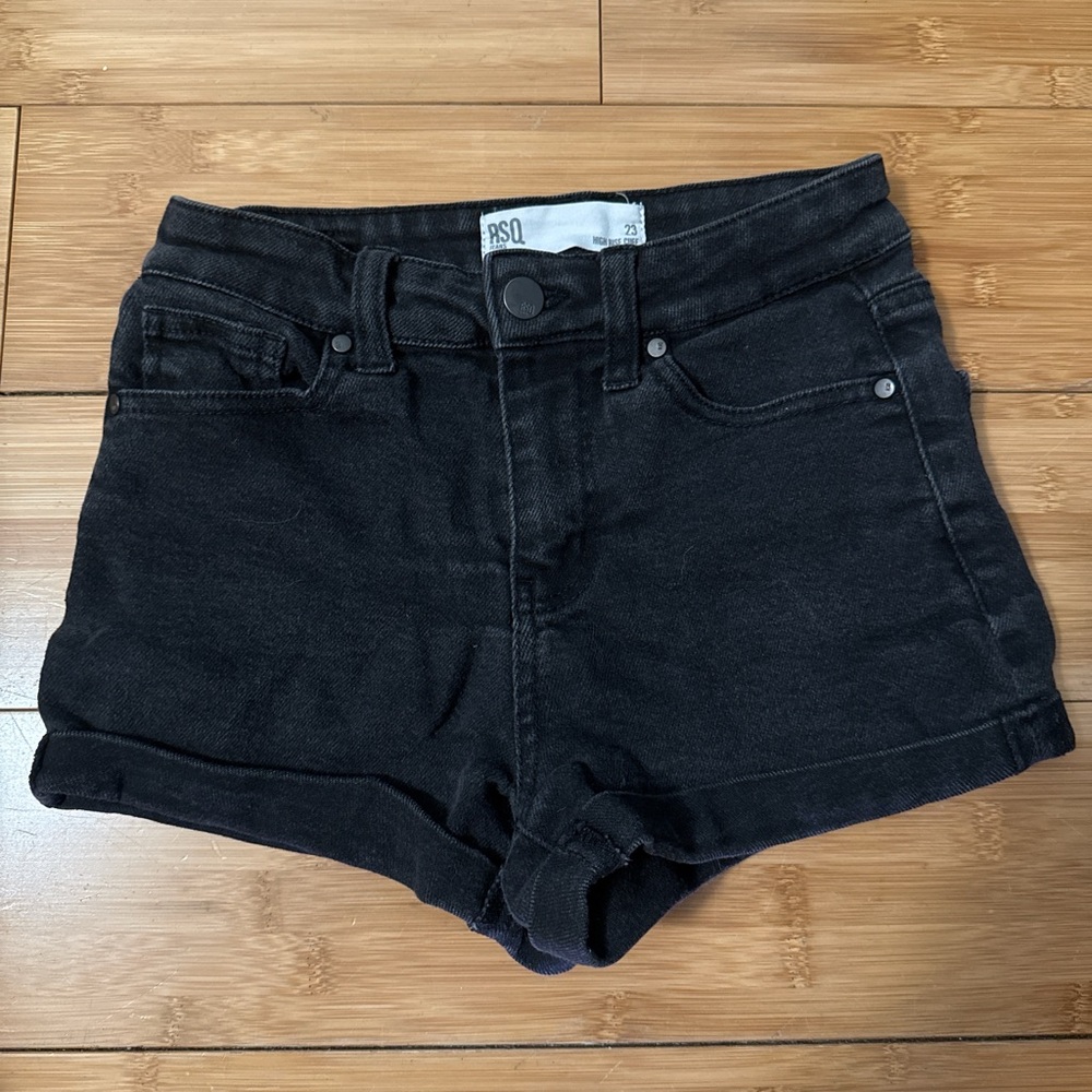 RSQ Black Denim Shorts